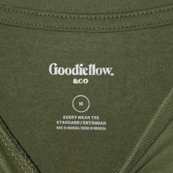 Goodfellow & Co T-Shirt Mens Medium OD Army Green Every Wear Tee New - Picture 6 of 10